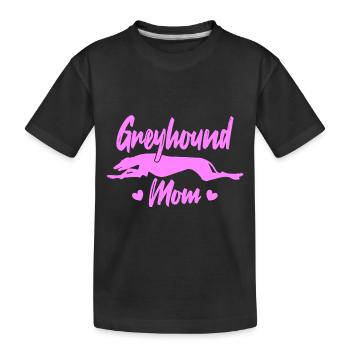 Maman Greyhound - T-shirt bio Premium Enfant - noir - Devant