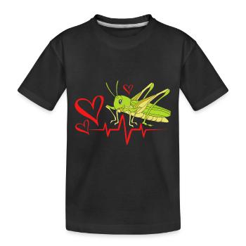 Sauterelle - T-shirt bio Premium Enfant - noir - Devant