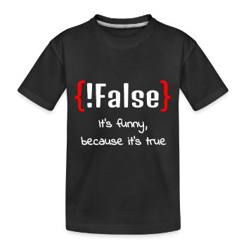 IT Informatics Computer Scientist Computer Work Gift - Kids' Premium Organic T-Shirt - black - Front