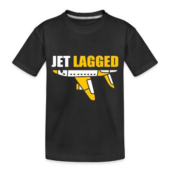 Pilote d’avion - T-shirt bio Premium Enfant - noir - Devant
