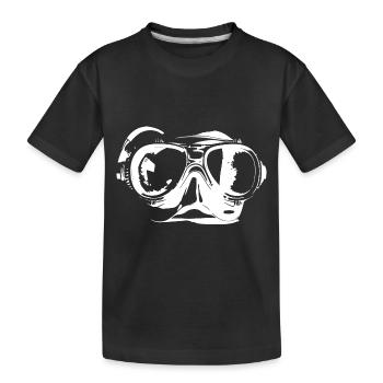 Goggles Diving Scuba Symbol - Kids' Premium Organic T-Shirt - black - Front