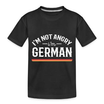 Deutschland Wütend Wut - Kinder Premium Bio T-Shirt - Schwarz - Vorne