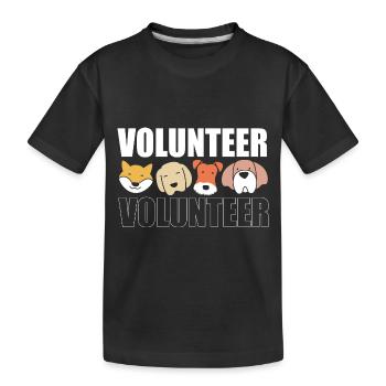 Hund Rettung Tierrechte Tierrettung Tierheim - Kinder Premium Bio T-Shirt - Schwarz - Vorne