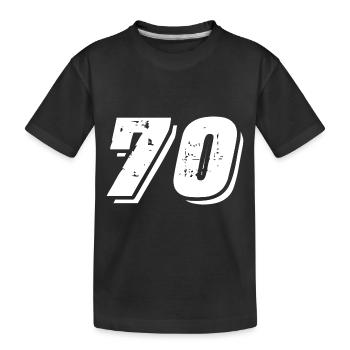 Symbole de 70 chiffres - T-shirt bio Premium Enfant - noir - Devant