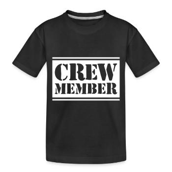 Conception de l’équipage - T-shirt bio Premium Enfant - noir - Devant
