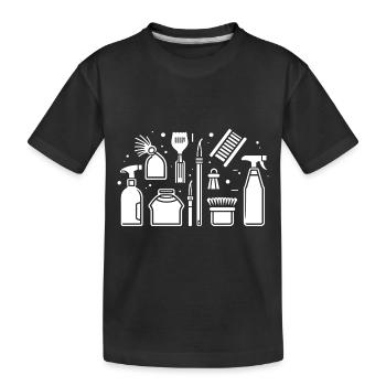 Humou ménage - T-shirt bio Premium Enfant - noir - Devant