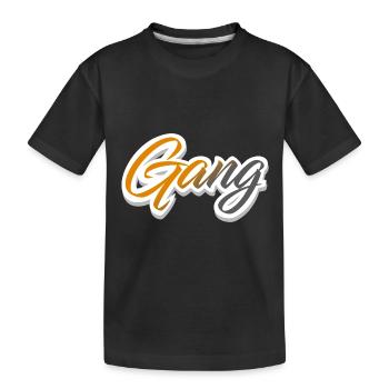 Gang Team Crew - Kids' Premium Organic T-Shirt - black - Front