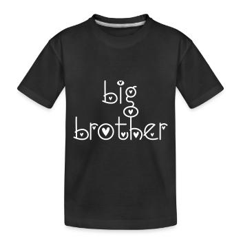 Frère aîné - T-shirt bio Premium Enfant - noir - Devant