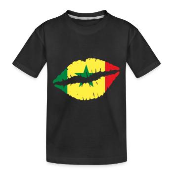 Senegal - Kinder Premium Bio T-Shirt - Schwarz - Vorne