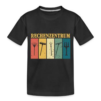RECHENZENTRUM - Kinder Premium Bio T-Shirt - Schwarz - Vorne