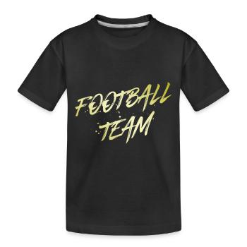 Football Team - Kids' Premium Organic T-Shirt - black - Front