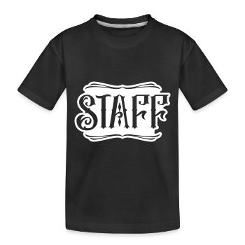 Membre du personnel - T-shirt bio Premium Enfant - noir - Devant