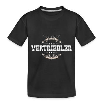 Vertriebler Beruf - Kinder Premium Bio T-Shirt - Schwarz - Vorne