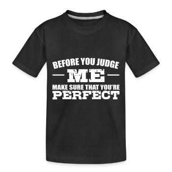 Mobbing - Kinder Premium Bio T-Shirt - Schwarz - Vorne