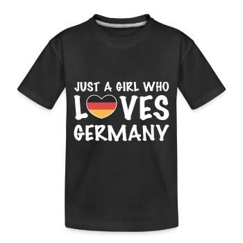 Allemagne - T-shirt bio Premium Enfant - noir - Devant