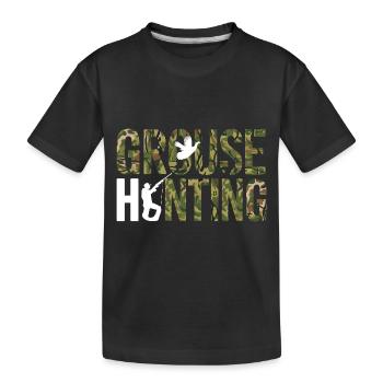 Auerhahn - Kinder Premium Bio T-Shirt - Schwarz - Vorne
