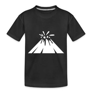 Icône de volcan - T-shirt bio Premium Enfant - noir - Devant