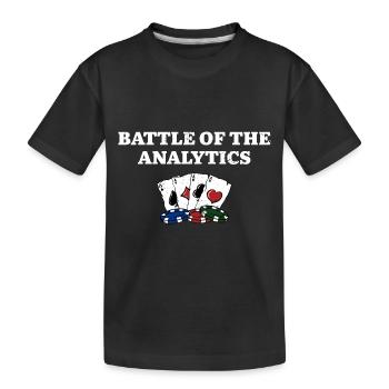 Battle of the Analytics Card Jeux de cartes Poker Card - T-shirt bio Premium Enfant - noir - Devant