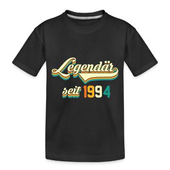 Jahrgang 1994 29 Jahre Geburtstag - Kinder Premium Bio T-Shirt - Schwarz - Vorne