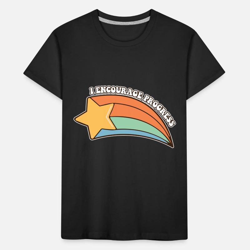 I Encourage Progress Is Not Linear Sped Teacher Kids' Premium Organic T-Shirt