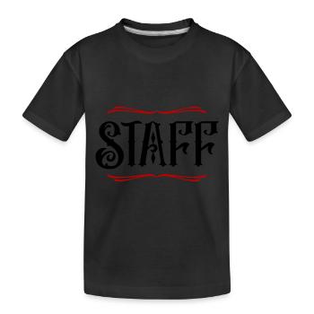 Staff Mitglied - Kinder Premium Bio T-Shirt - Schwarz - Vorne