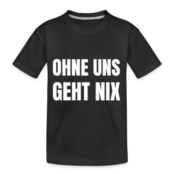 Rien ne fonctionne sans nous - T-shirt bio Premium Enfant - noir - Devant