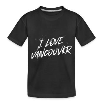 J’aime Vancouver - T-shirt bio Premium Enfant - noir - Devant