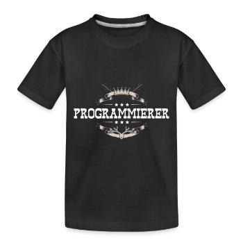 Programmierer Beruf - Kinder Premium Bio T-Shirt - Schwarz - Vorne