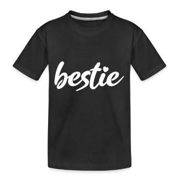 Best Best Best Hearts - Kids' Premium Organic T-Shirt - black - Front