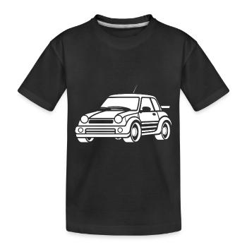 Rally Vehicle - Kids' Premium Organic T-Shirt - black - Front