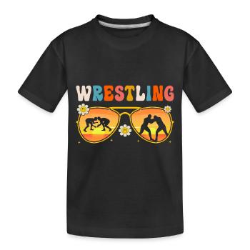 Wrestling - Kids' Premium Organic T-Shirt - black - Front