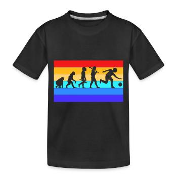 Bowlen Bowler Bowling Kegel Bowlingkugel - Kinder Premium Bio T-Shirt - Schwarz - Vorne