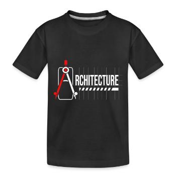 Architecte Architecture - T-shirt bio Premium Enfant - noir - Devant