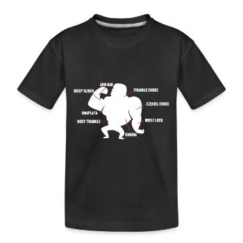 Jiu Jitsu Self Defense - Kids' Premium Organic T-Shirt - black - Front