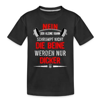 Bodybuilding Vorurteil Gym T-shirt Lustig - Kinder Premium Bio T-Shirt - Schwarz - Vorne