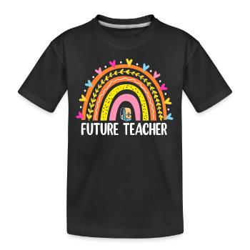 Futur enseignant - T-shirt bio Premium Enfant - noir - Devant