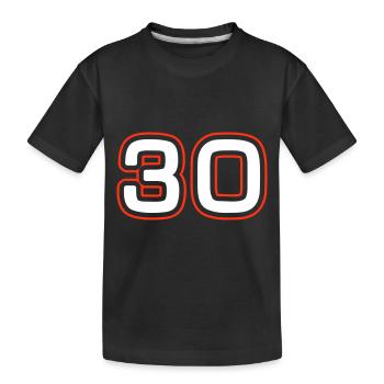 Symbole de 30 chiffres - T-shirt bio Premium Enfant - noir - Devant
