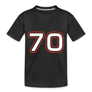 Symbole de 70 chiffres - T-shirt bio Premium Enfant - noir - Devant