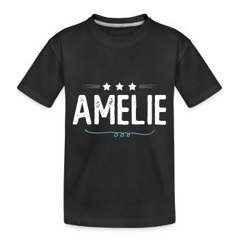 Amélie - T-shirt bio Premium Enfant - noir - Devant