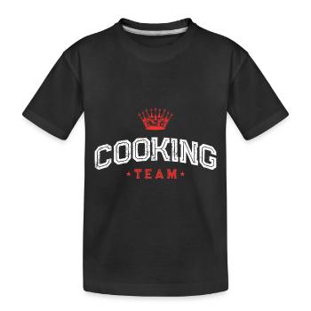 Équipe de cuisine Cuisson Cuisson - T-shirt bio Premium Enfant - noir - Devant