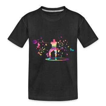 Lanceur de marteau Colorsplash Lancer de marteau - T-shirt bio Premium Enfant - noir - Devant