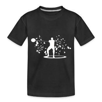 Lanceur de marteau Colorsplash Lancer de marteau - T-shirt bio Premium Enfant - noir - Devant