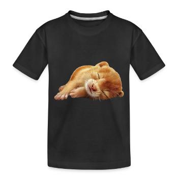Wiesel - Kinder Premium Bio T-Shirt - Schwarz - Vorne