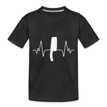 Couteau de cuisson vintage - T-shirt bio Premium Enfant - noir - Devant