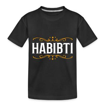 Muslim Habibi - Kinder Premium Bio T-Shirt - Schwarz - Vorne