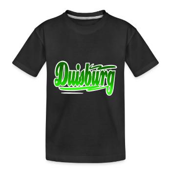 Duisburg - Kinder Premium Bio T-Shirt - Schwarz - Vorne