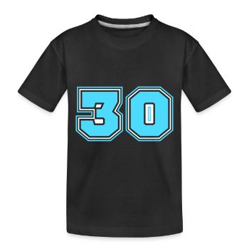 Numéro 30 - T-shirt bio Premium Enfant - noir - Devant