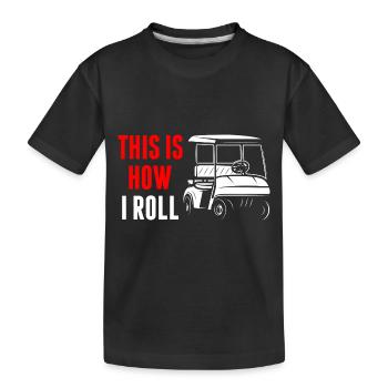 terrain de golf - T-shirt bio Premium Enfant - noir - Devant