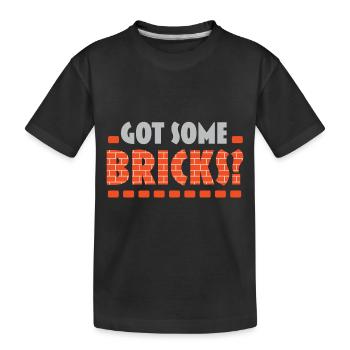 J’ai un métier de maçon de briques - T-shirt bio Premium Enfant - noir - Devant