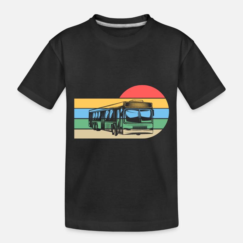 Bus de chauffeur de bus - T-shirt bio Premium Enfant - noir